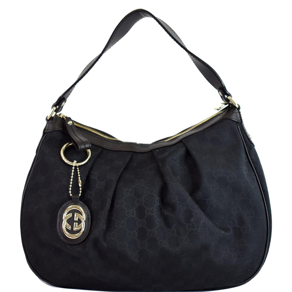 Bolsa Gucci Original Sukey GG Canvas Medium Hobo Monograma Feminina