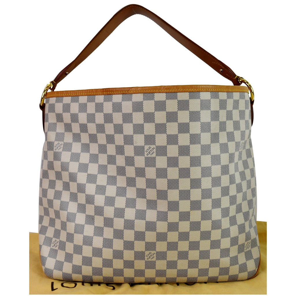 Louis Vuitton, Bags, Delightful Mm Damier Azur Nm 27