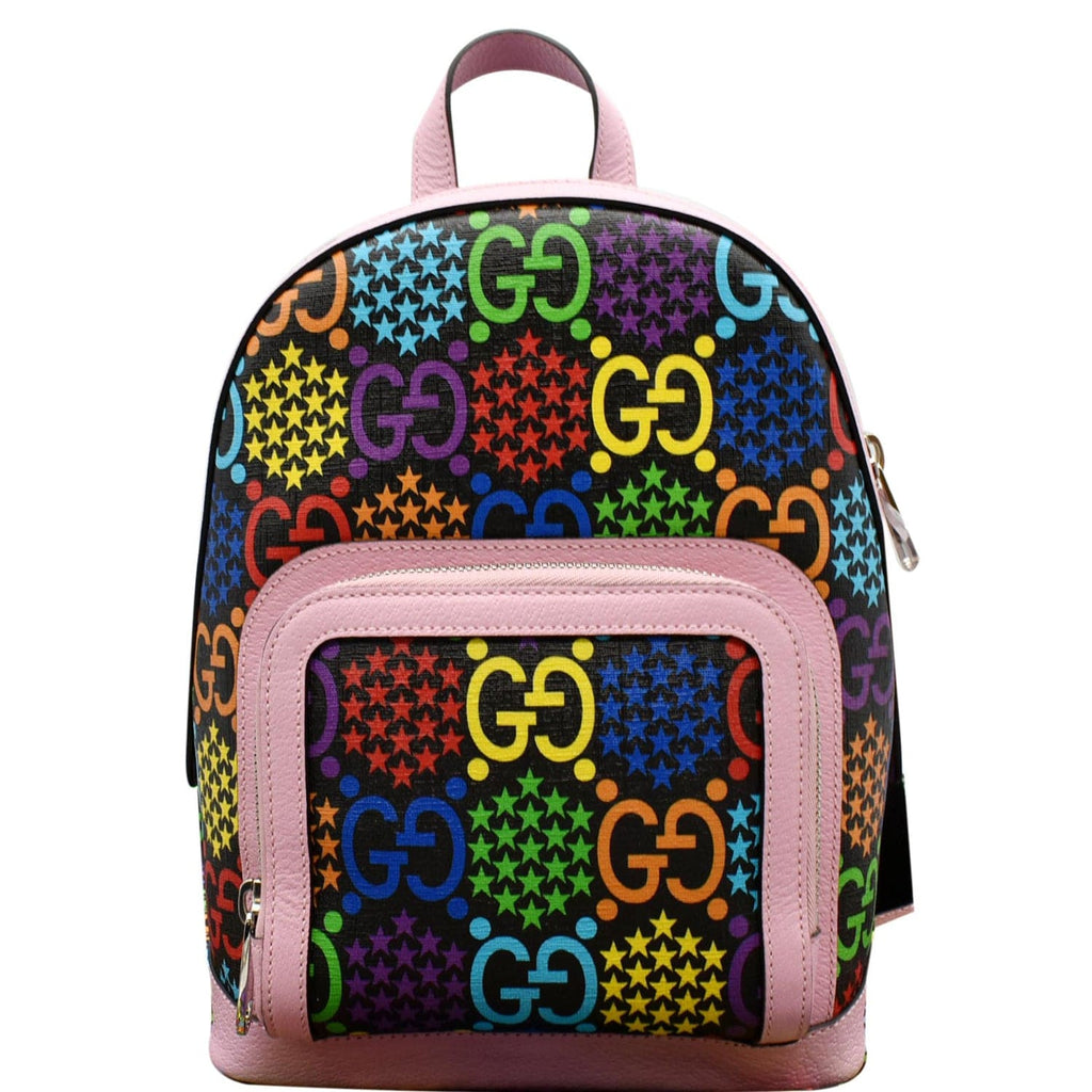 Gucci Pink GG Supreme Psychedelic Backpack Cloth Cloth ref.819628