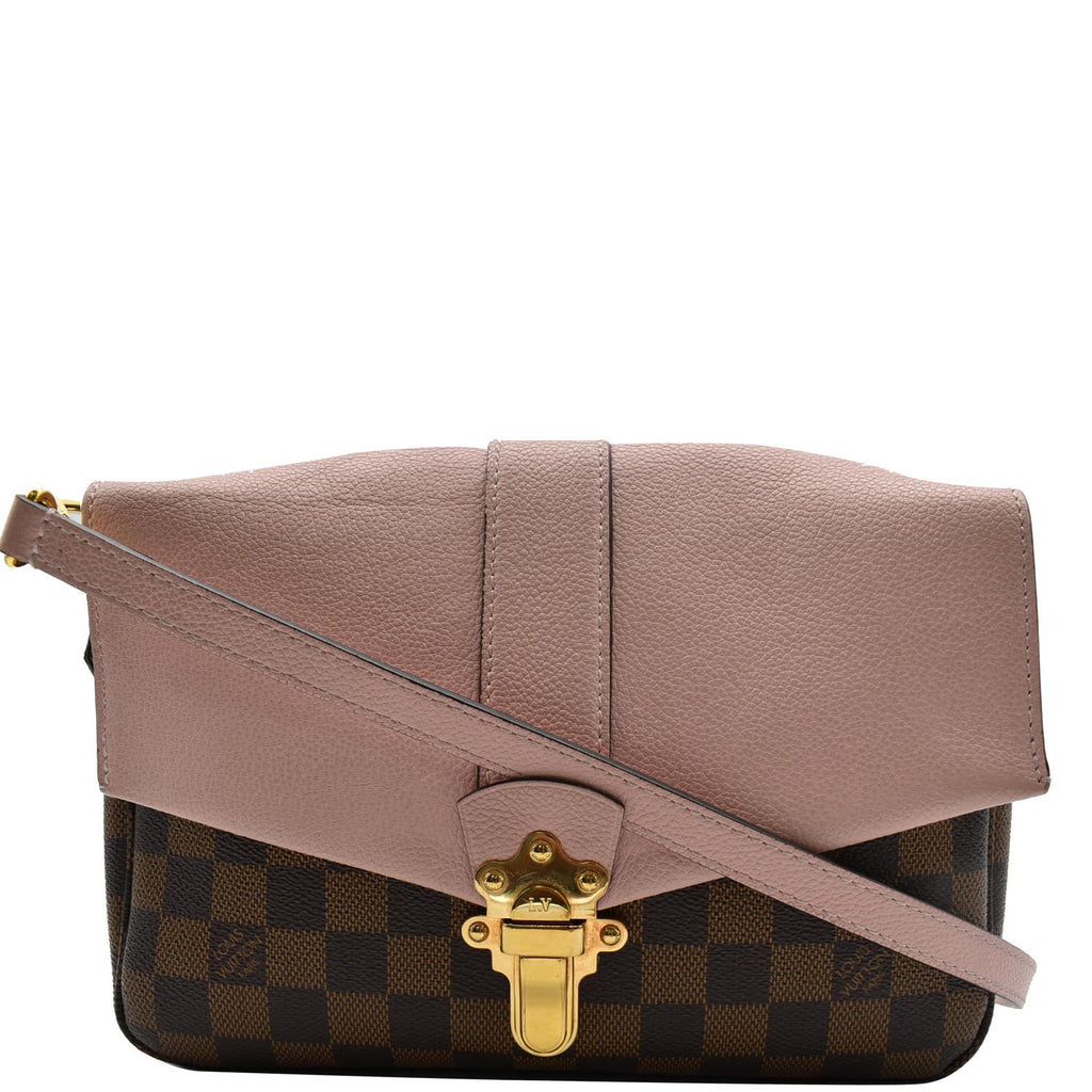 Louis Vuitton Damier Ebene Clapton Magnolia/Rose Ballerine Crossbody Bag -  ShopperBoard