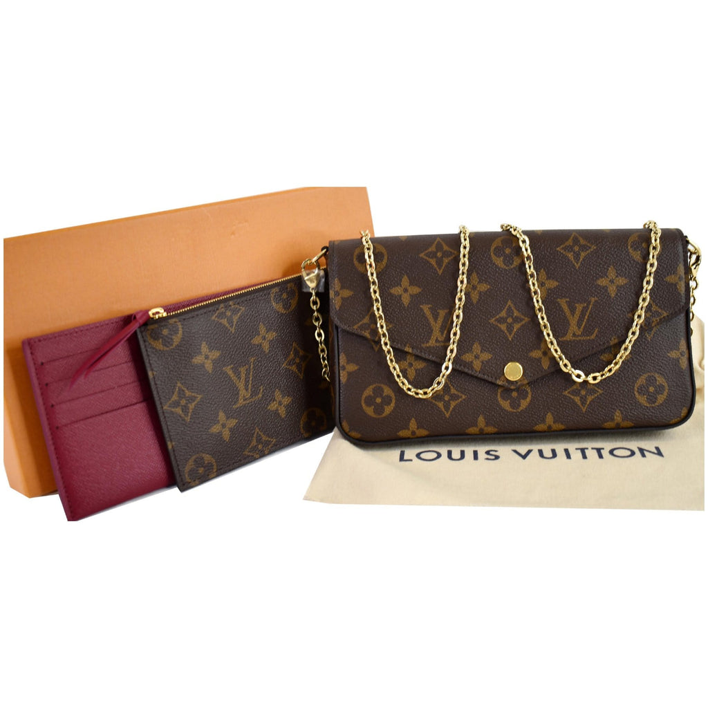 LOUIS VUITTON Pochette Felice Shoulder Bag M62002 canvas Brown