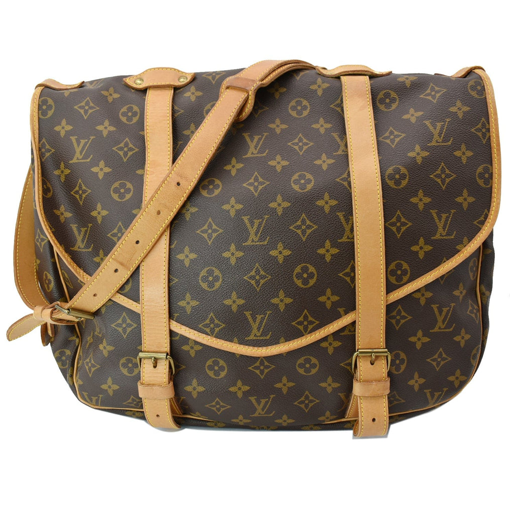 Louis Vuitton M42252 Saumur 43 Vintage XL Men Shoulder/ Messenger Sling Bag
