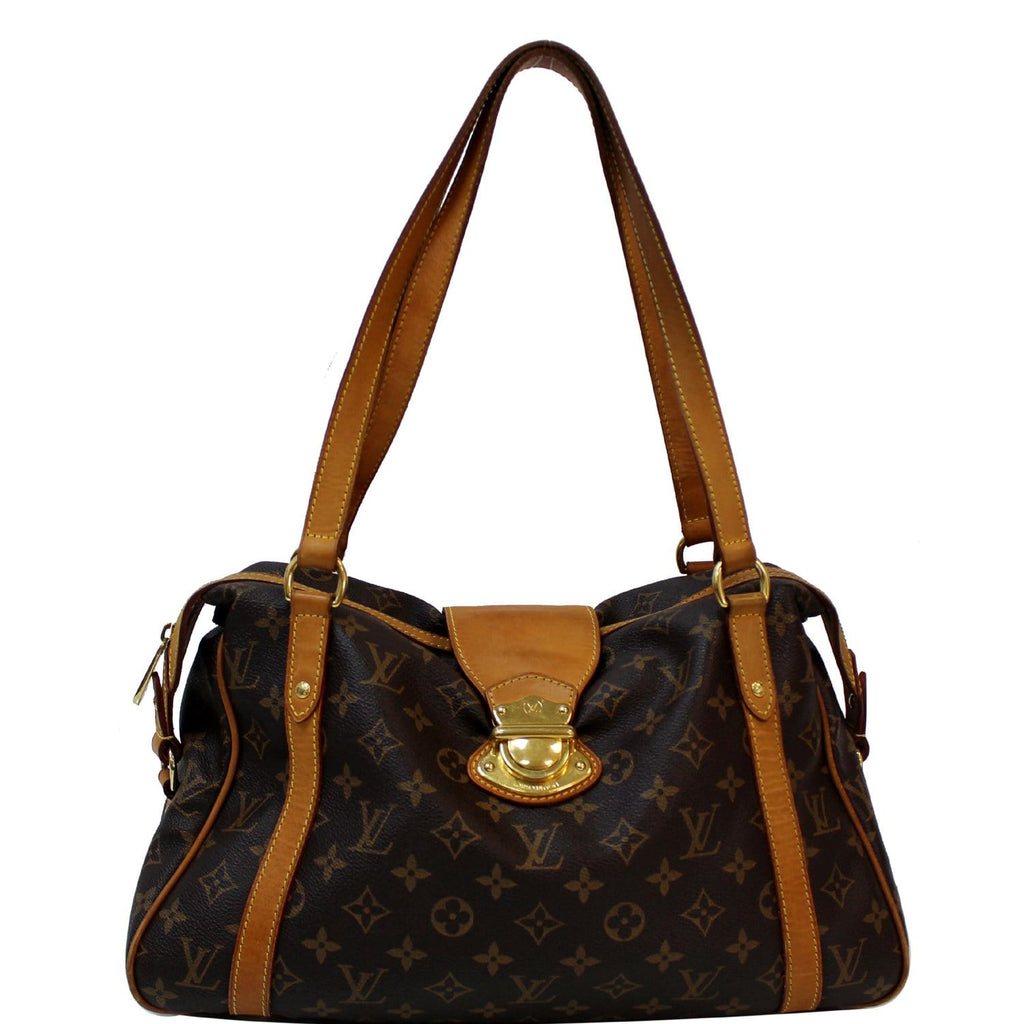 Stresa leather handbag Louis Vuitton Brown in Leather - 34135602