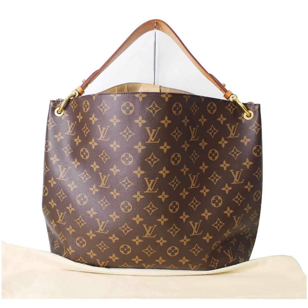Graceful cloth handbag Louis Vuitton Brown in Cloth - 25093102