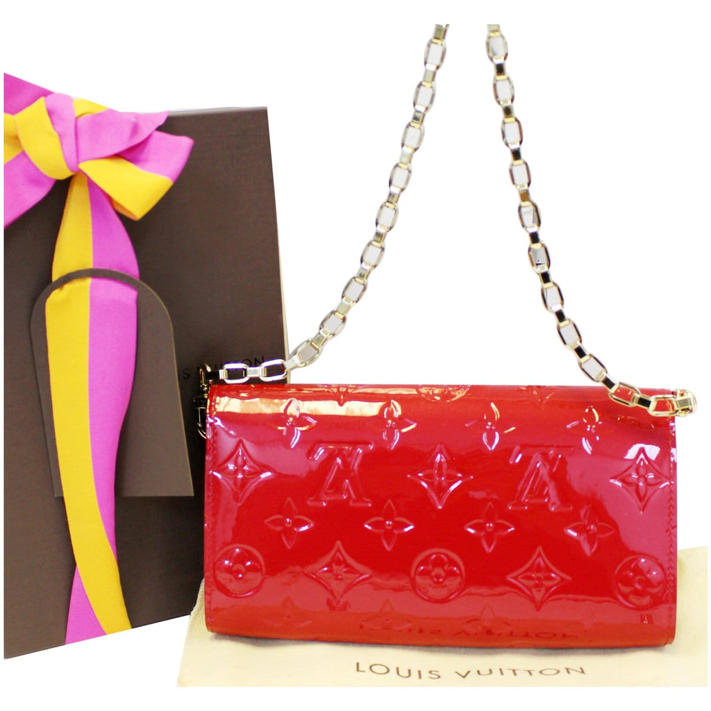 Louis Vuitton Red Monogram Vernis Chaine Wallet at Jill's Consignment