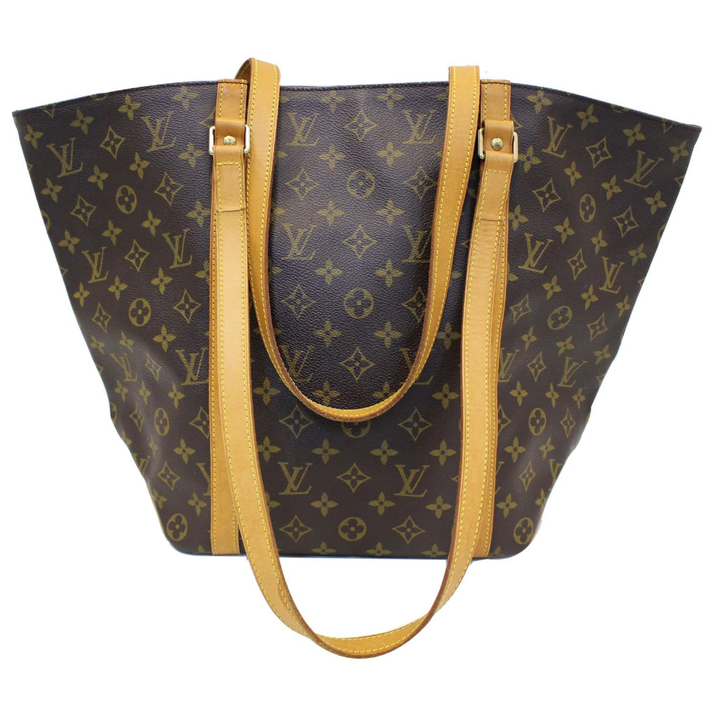 Trocadéro cloth handbag Louis Vuitton Brown in Cloth - 37680582