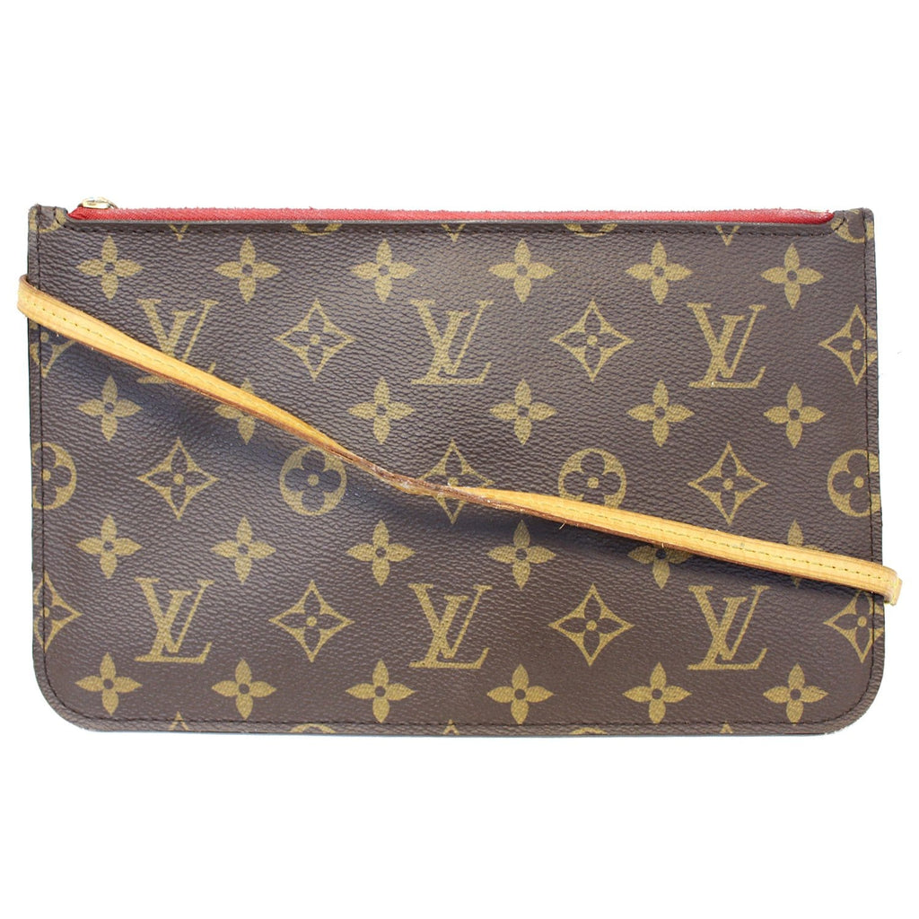 LOUIS VUITTON Pochette Wristlet Pouch Monogram Canvas Neverfull GM Bro