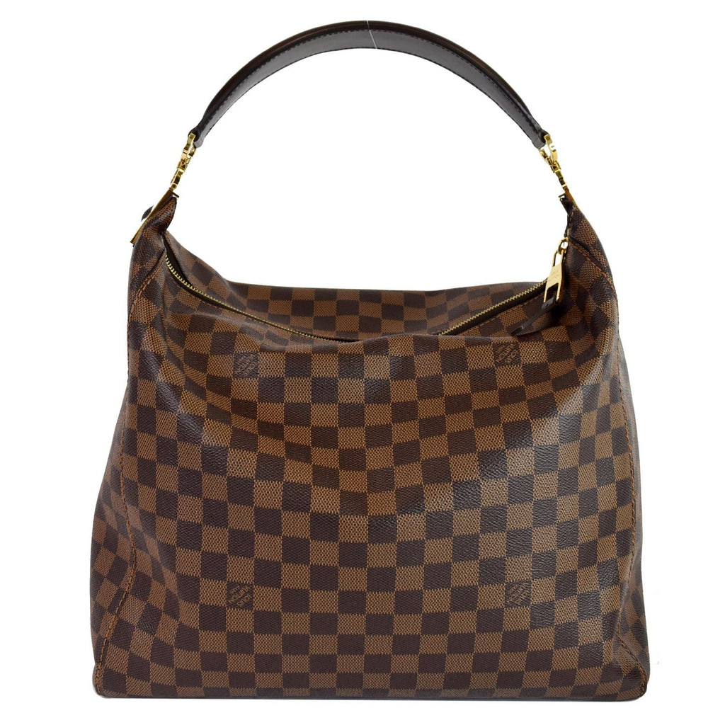 Louis Vuitton Damier Ebene Portobello GM Hobo 13lz720s For Sale at 1stDibs