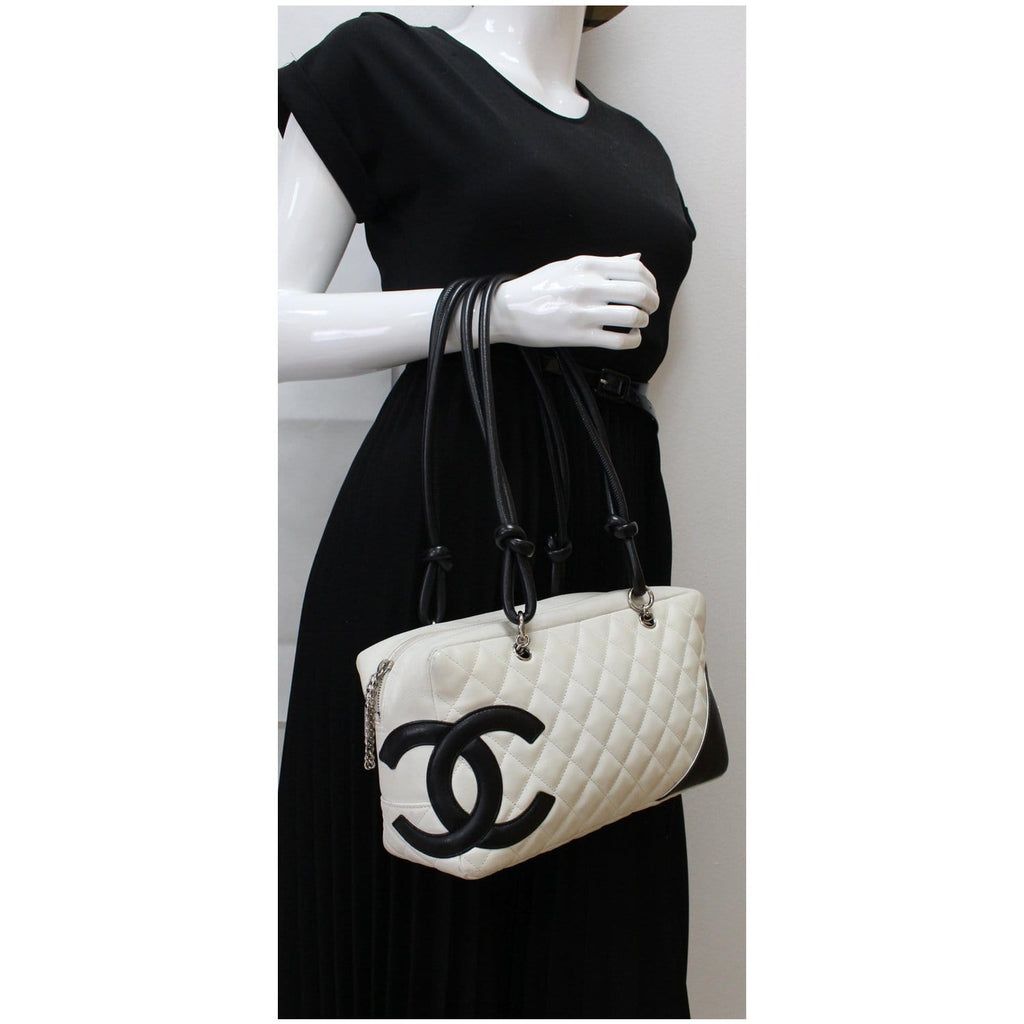 Chanel Beige/Black Quilted Ligne Cambon Reporter Bag — New York Diamond  Center