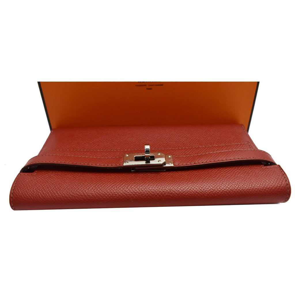 Hermes Kelly Leather Wallet Red - Up to 70% off at DDH