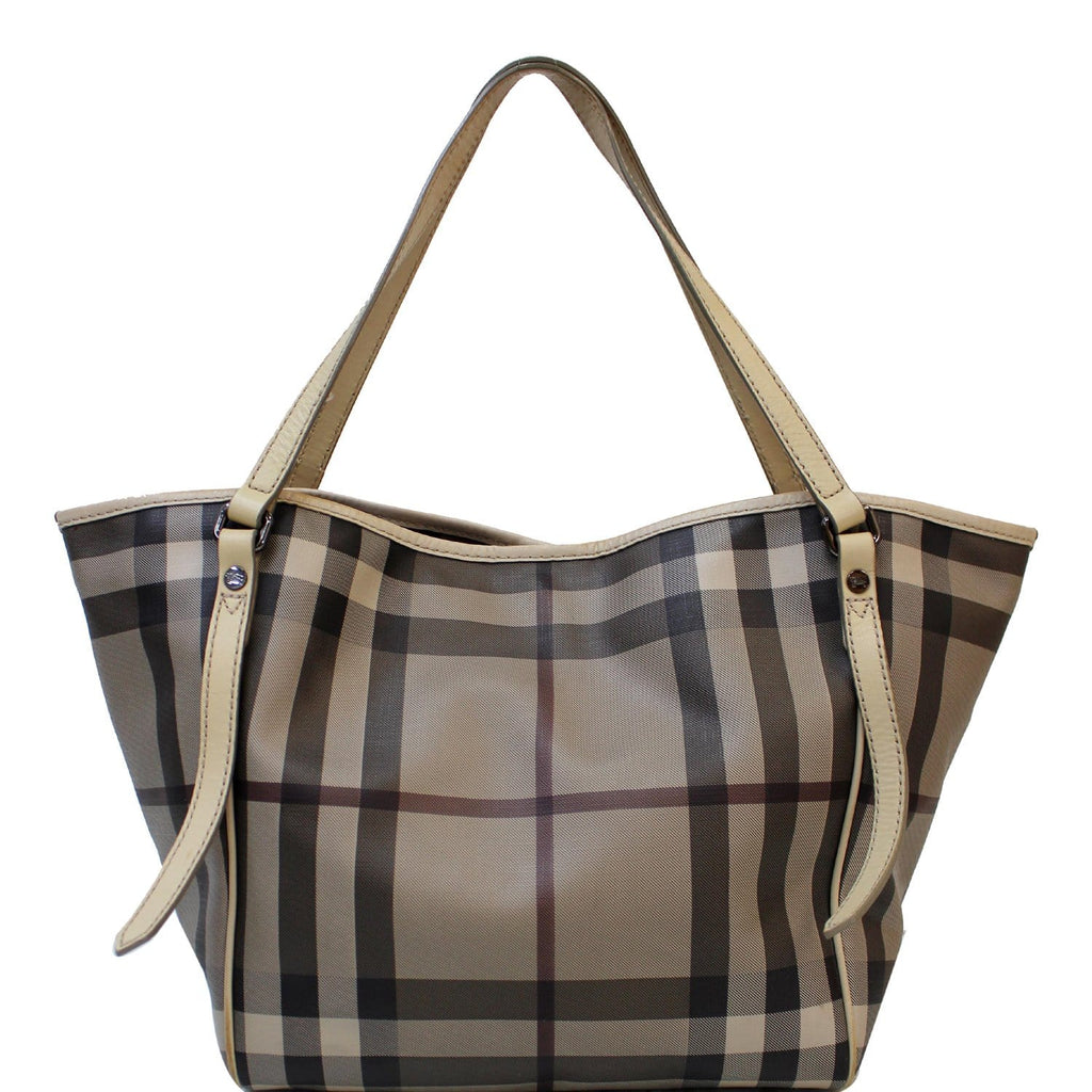 Burberry Mini Nova Check Canvas Tote Bag - Dallas Handbags