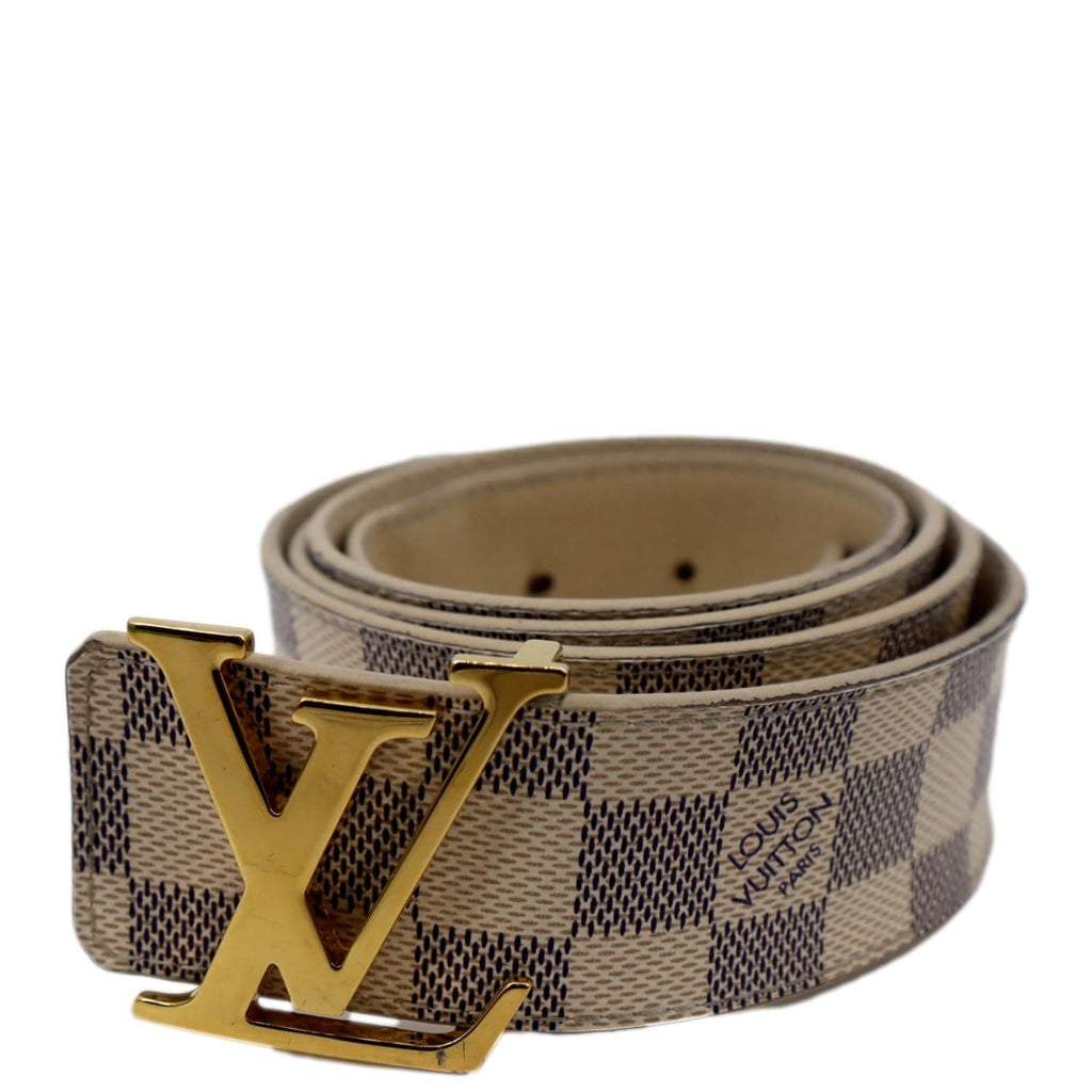 Authentic Louis Vuitton Belt in Damier Azur #1015015