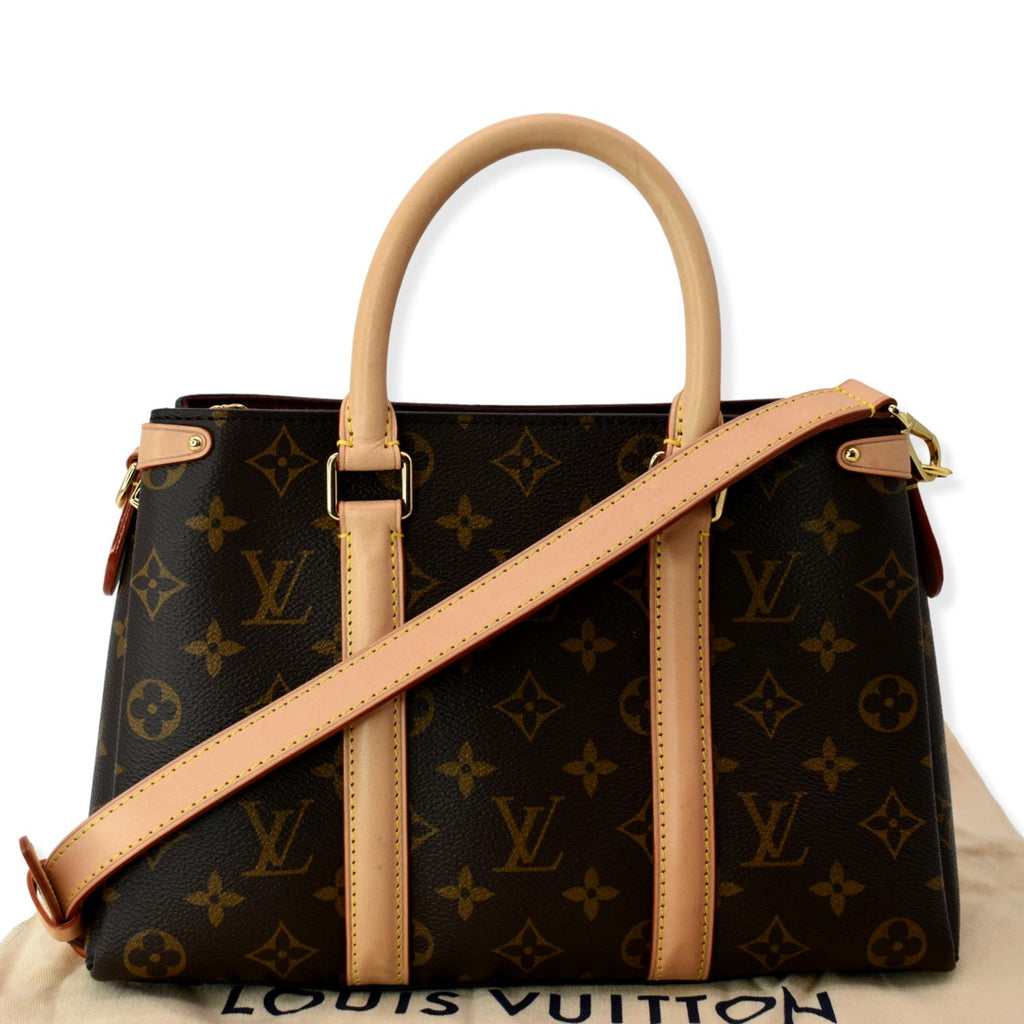 Soufflot leather satchel Louis Vuitton Brown in Leather - 35330334