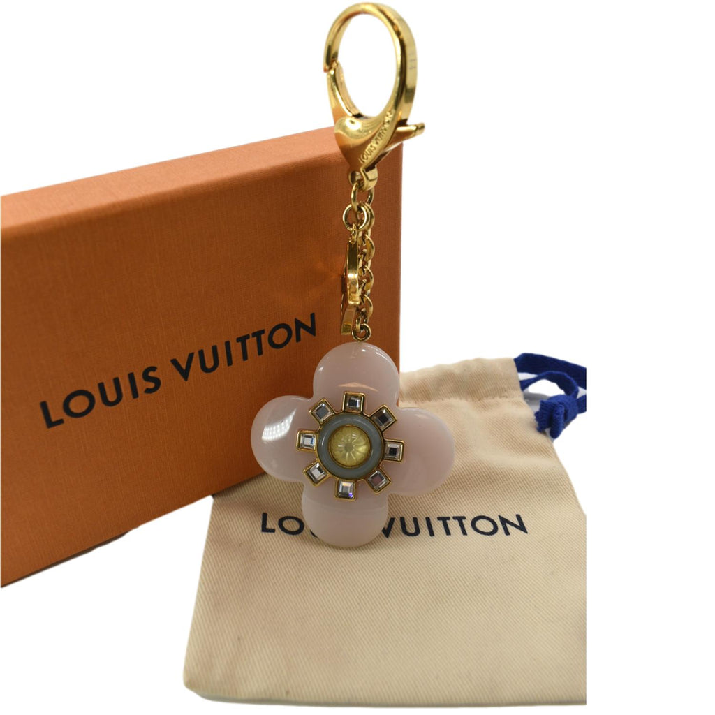 Louis Vuitton, Accessories, Louis Vuitton Fleur De Monogram Bag Charm In  Dore