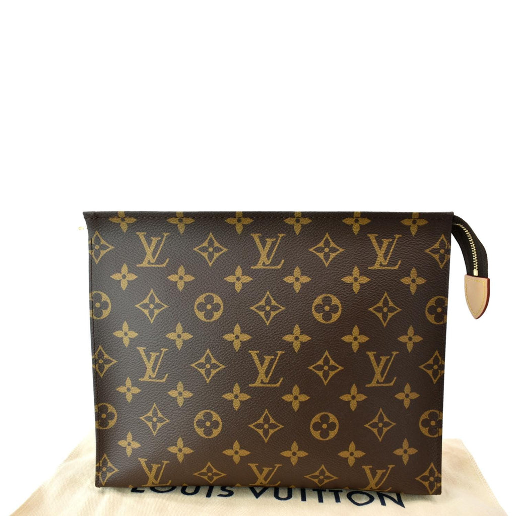 Louis Vuitton Toiletry Pouch 26 XL Bag Monogram Print Leather Jaquard  Embroidery