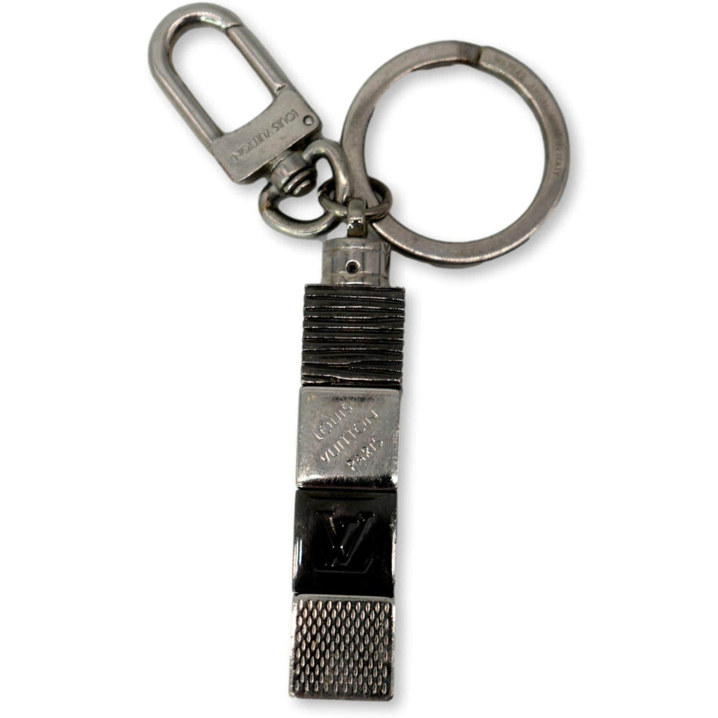 LOUIS VUITTON Damier Cube Valet Key Holder KEYCHAIN ring key chain