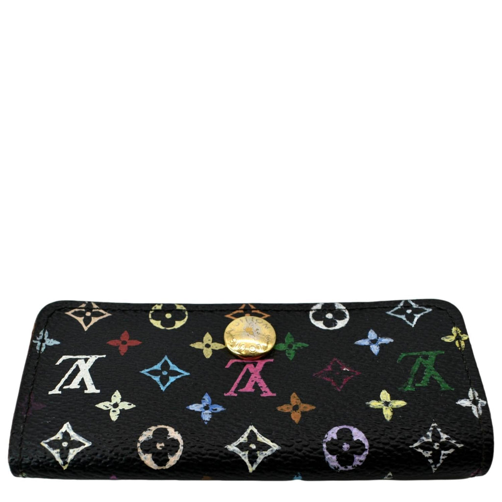 Louis Vuitton, Accessories, Louis Vuitton Black Multicolor Key Pouch  Pochette Cles Keychain