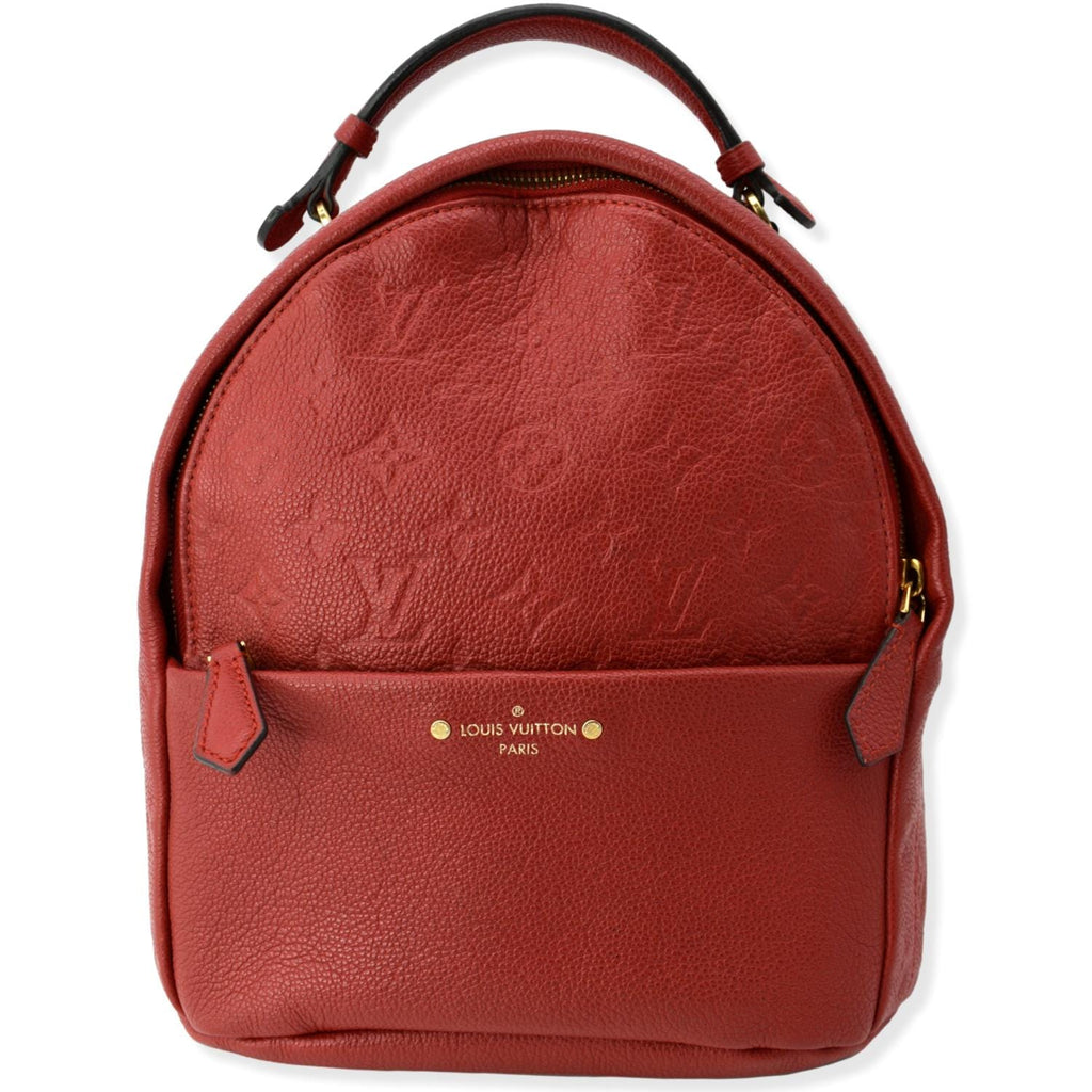 Leather backpack Louis Vuitton Red in Leather - 19738787