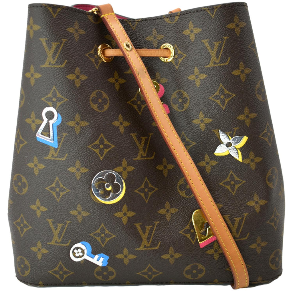 Louis Vuitton NeoNoe Handbag Limited Edition Love Lock Monogram Canvas at  1stDibs