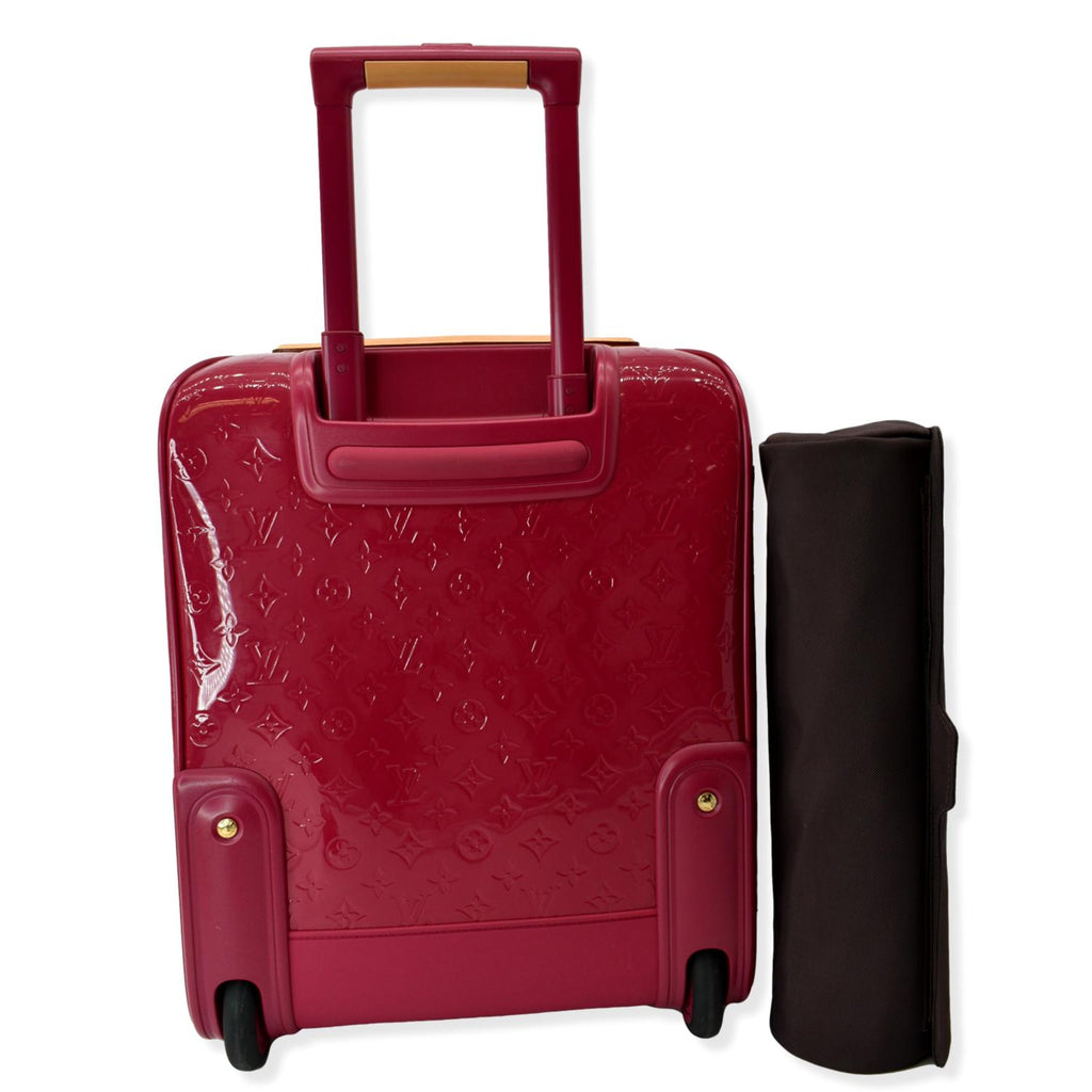 Louis Vuitton Red Vernis Monogram Pegase 55 Rolling Luggage Trolley Suitcase  Leather ref.397740 - Joli Closet