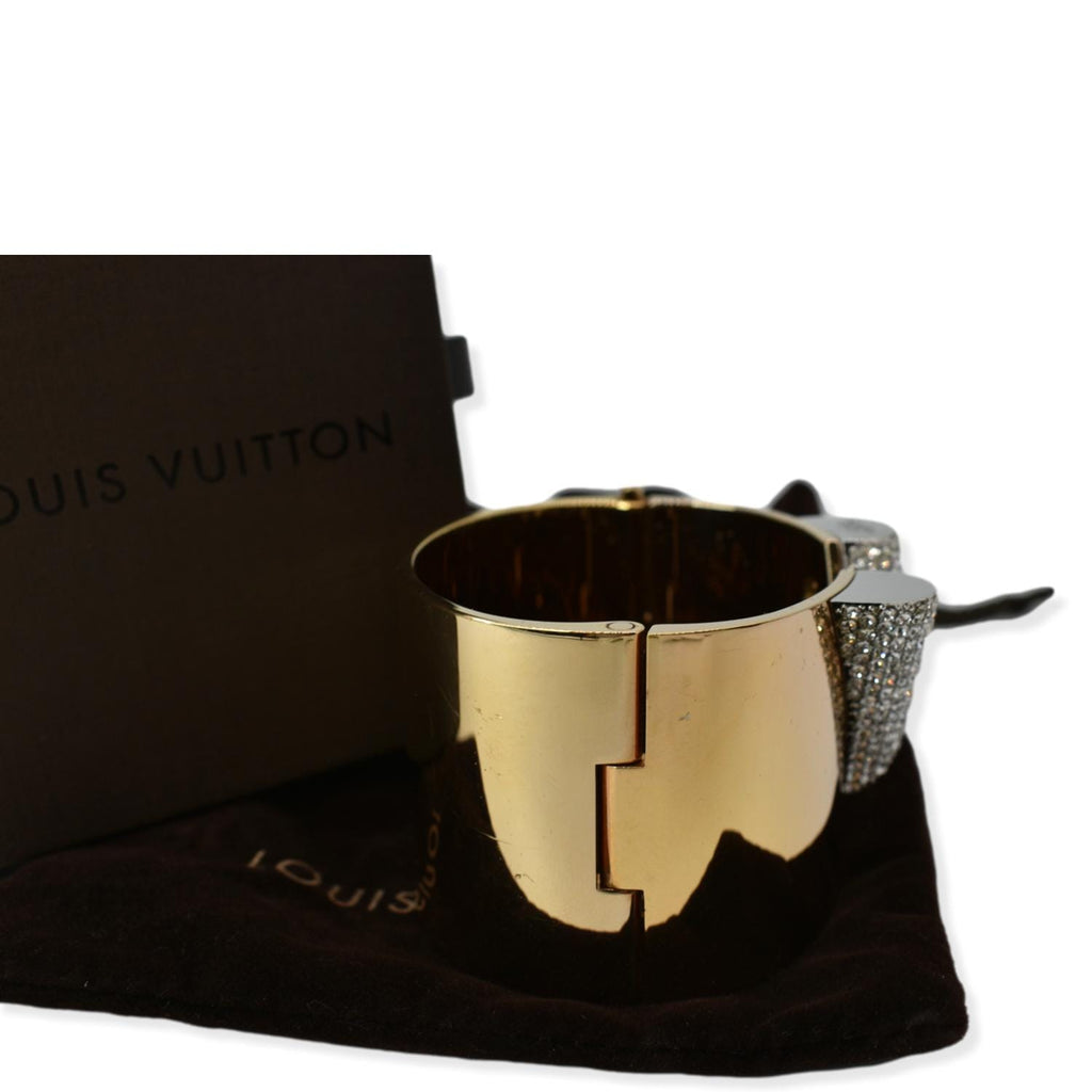 Louis Vuitton Goldtone and Strass V Essential Bracelet - Yoogi's