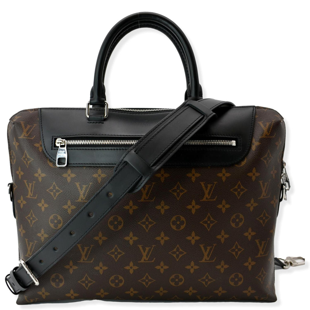 Louis Vuitton Pre-owned Monogram Macassar Porte Document Jour NM Briefcase - Brown