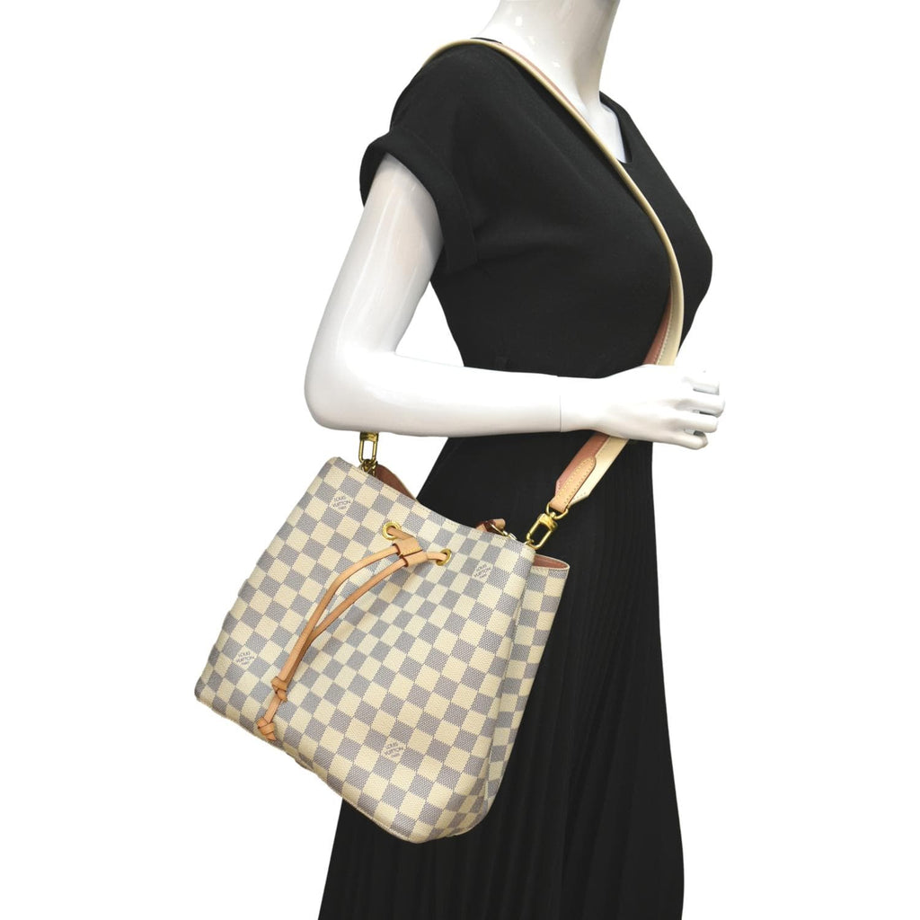 Louis Vuitton Braided Handle NeoNoe Handbag Damier MM - ShopStyle