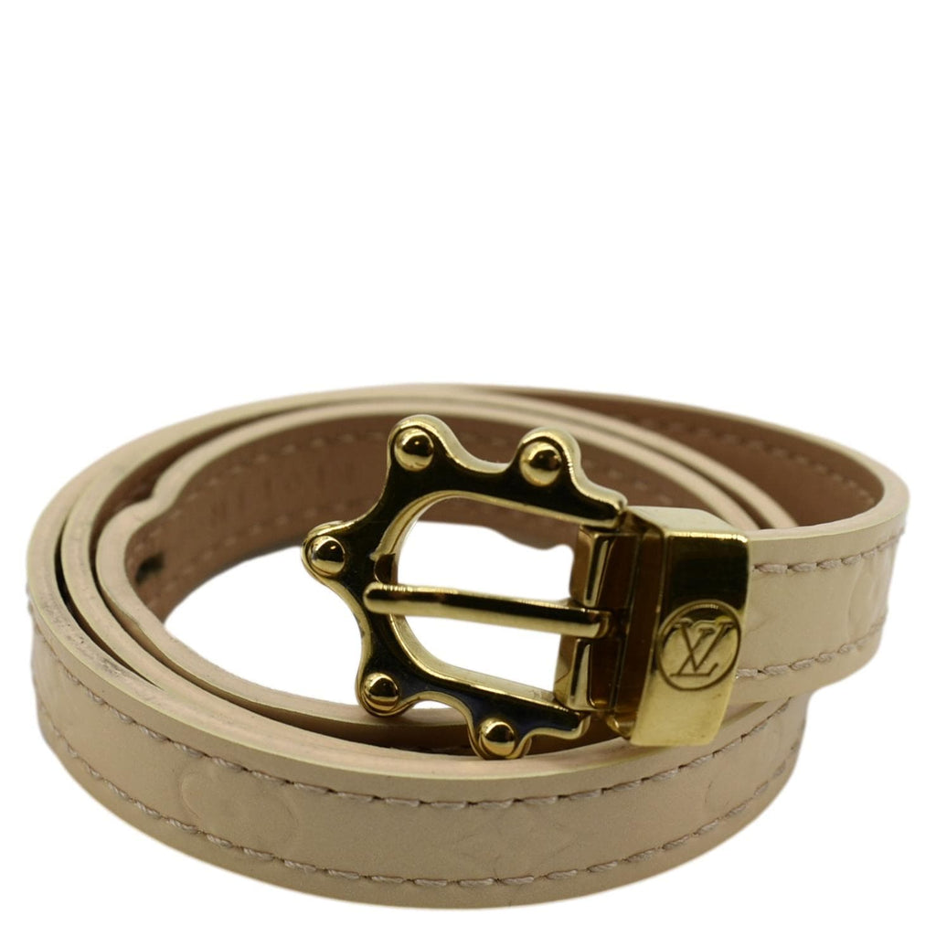 Leather bracelet Louis Vuitton Camel in Leather - 34889956
