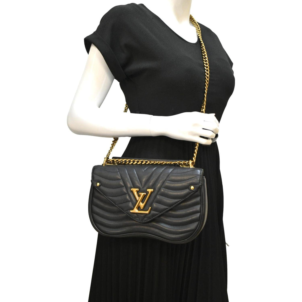 Louis Vuitton, Bags, Louis Vuitton New Wave Chain Calfskin Tote Ecarlate