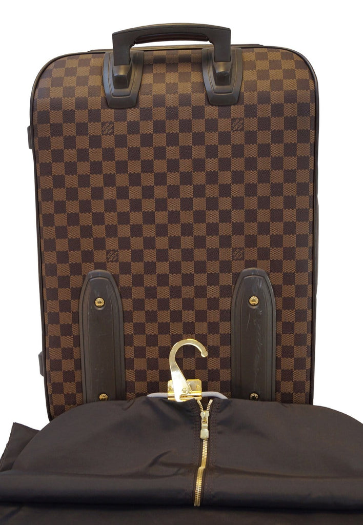 Louis Vuitton Damier Ebene Coated Canvas Pegase 55 Suitcase - LabelCentric