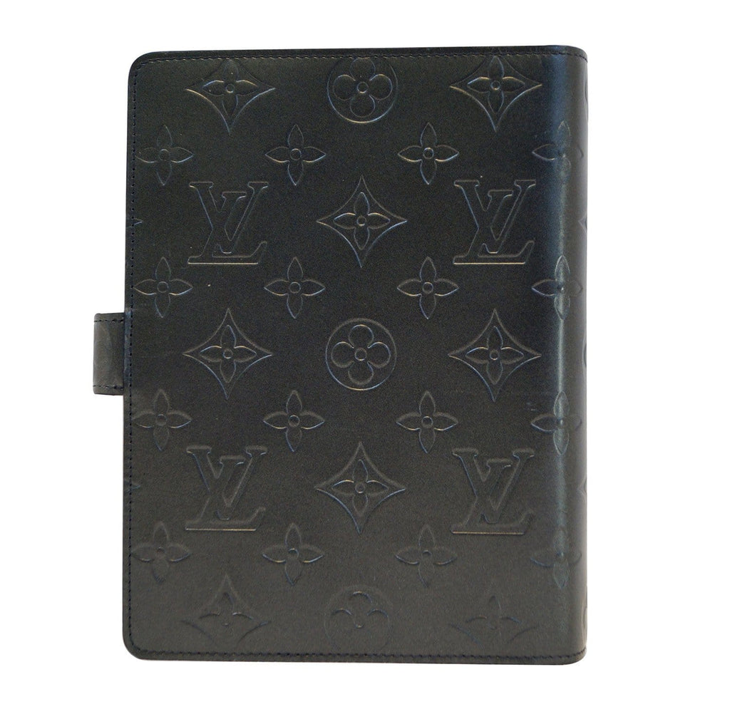 Authentic LOUIS VUITTON Agenda MM Day Planner Cover Macassar Monogram