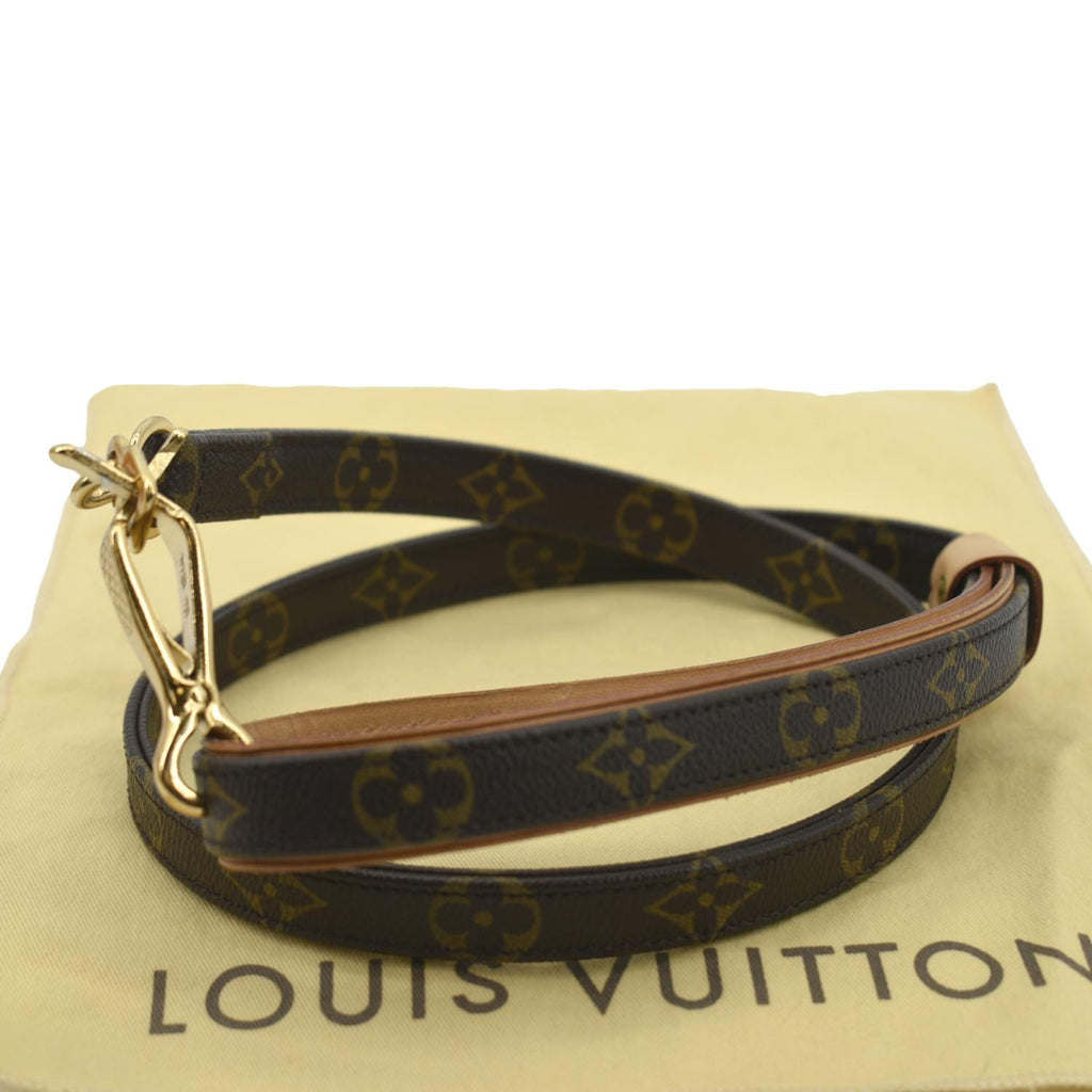 Louis Vuitton Monogram/Silver bag strap Brown Leather ref.805996