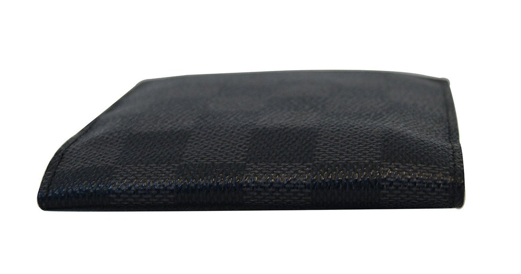 Louis Vuitton Damier Graphite bi-fold wallet Portefeuil Florin black  Authentic