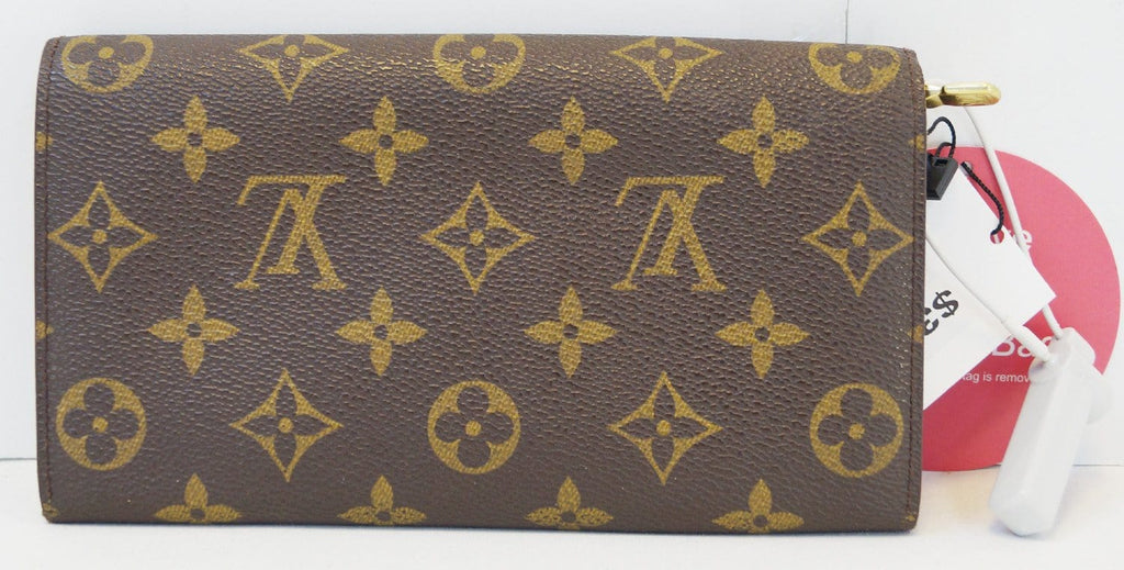 Shop Louis Vuitton PORTEFEUILLE SARAH Monogram Unisex Leather Folding Wallet  Logo Long Wallets (M82257) by viaconiglio