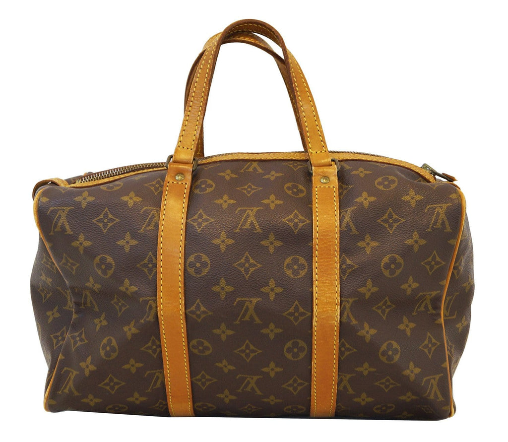 Auth LOUIS VUITTON Sac Souple 35 M41626 Monogram Unclear Boston Bag