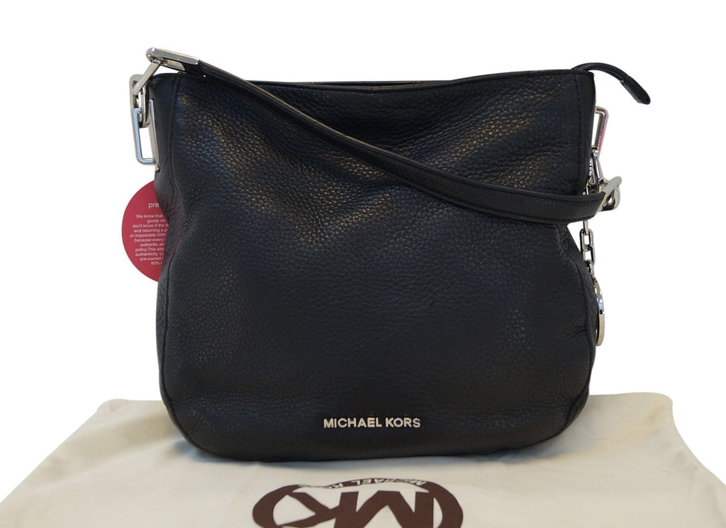 MICHAEL KORS Black Leather Crossbody Shoulder Bag E2982