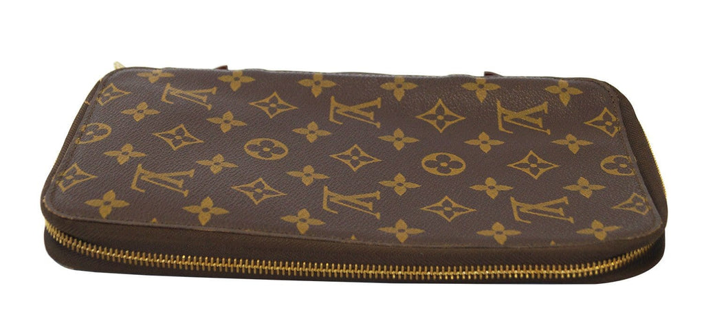 LOUIS VUITTON Monogram Escovedo Travel Case Long Wallet Brown