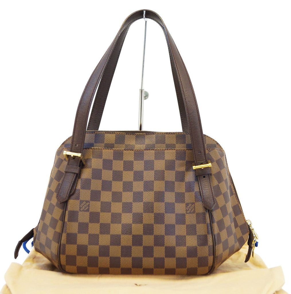 LOUIS VUITTON Toile Damier Ebene Belem MM Shoulder Handbag- Final Call