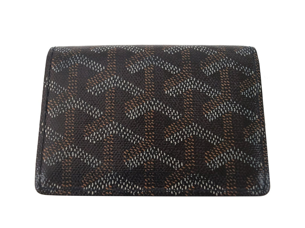 GOYARD Chevron Business Card Holder Black