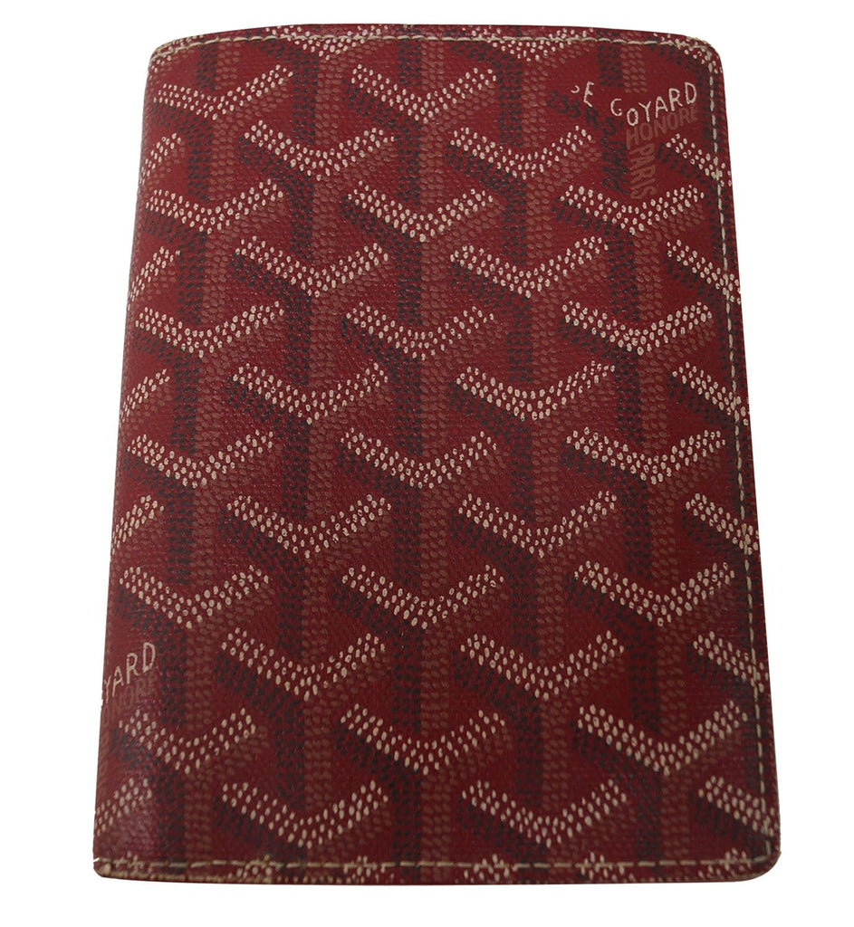 Goyard Monogram Canvas Petit Portefeuille zippe Bifold Wallet Red