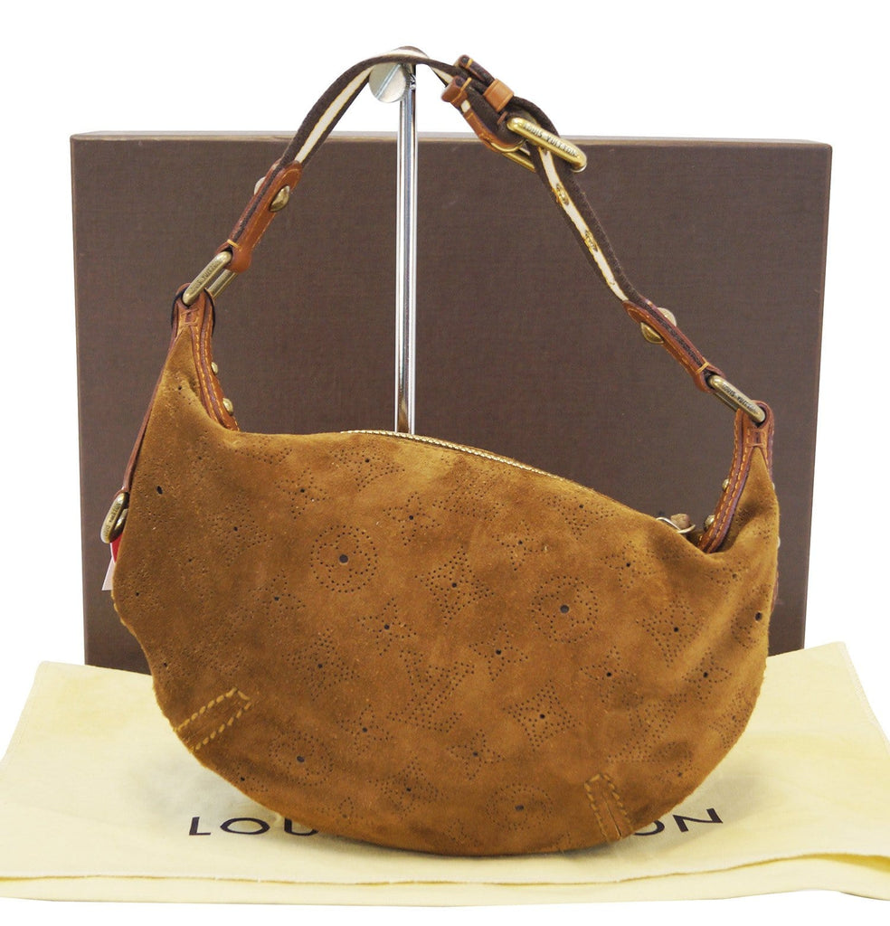 LOUIS VUITTON Cacao Pm Monogram Suede Onatah Shoulder Bag- Final Call