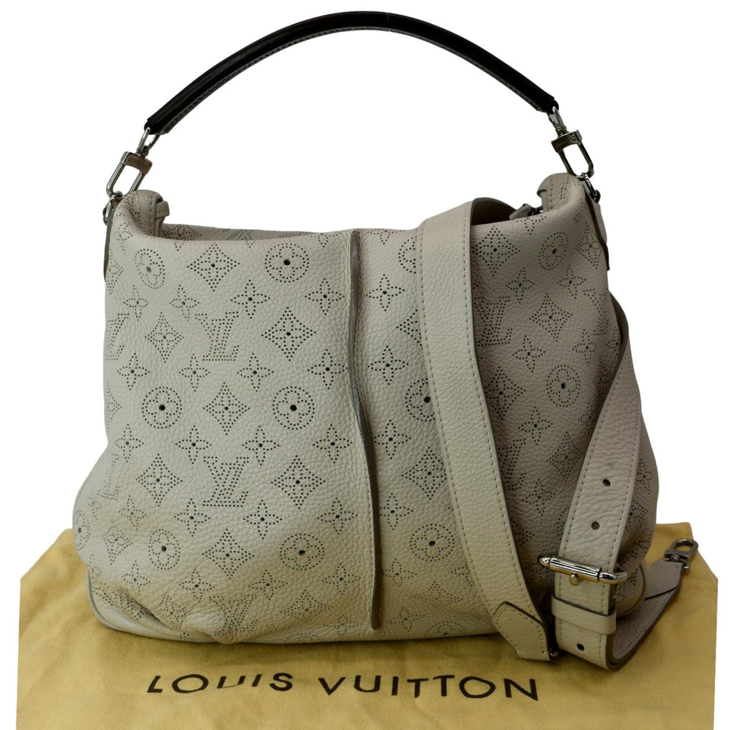 Louis Vuitton Black Selene PM Mahina Shoulder Bag ○ Labellov