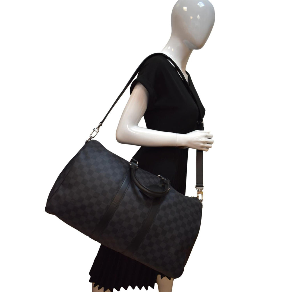 Louis Vuitton Keepall Bandouliere Bag Limited Edition Damier Graphite  League 45 - ShopStyle