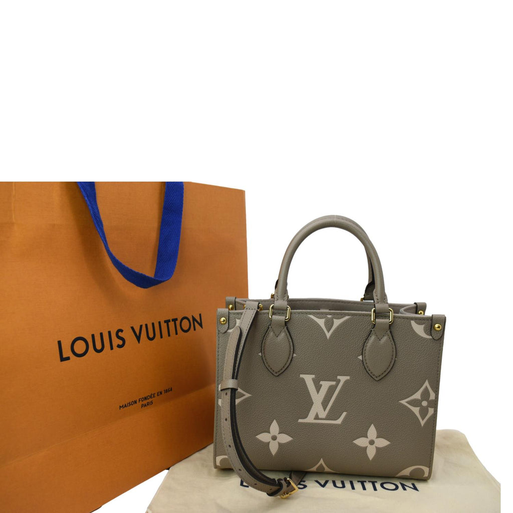 Louis Vuitton OnTheGo Tote Bicolor Monogram Empreinte Giant PM Black 2235671
