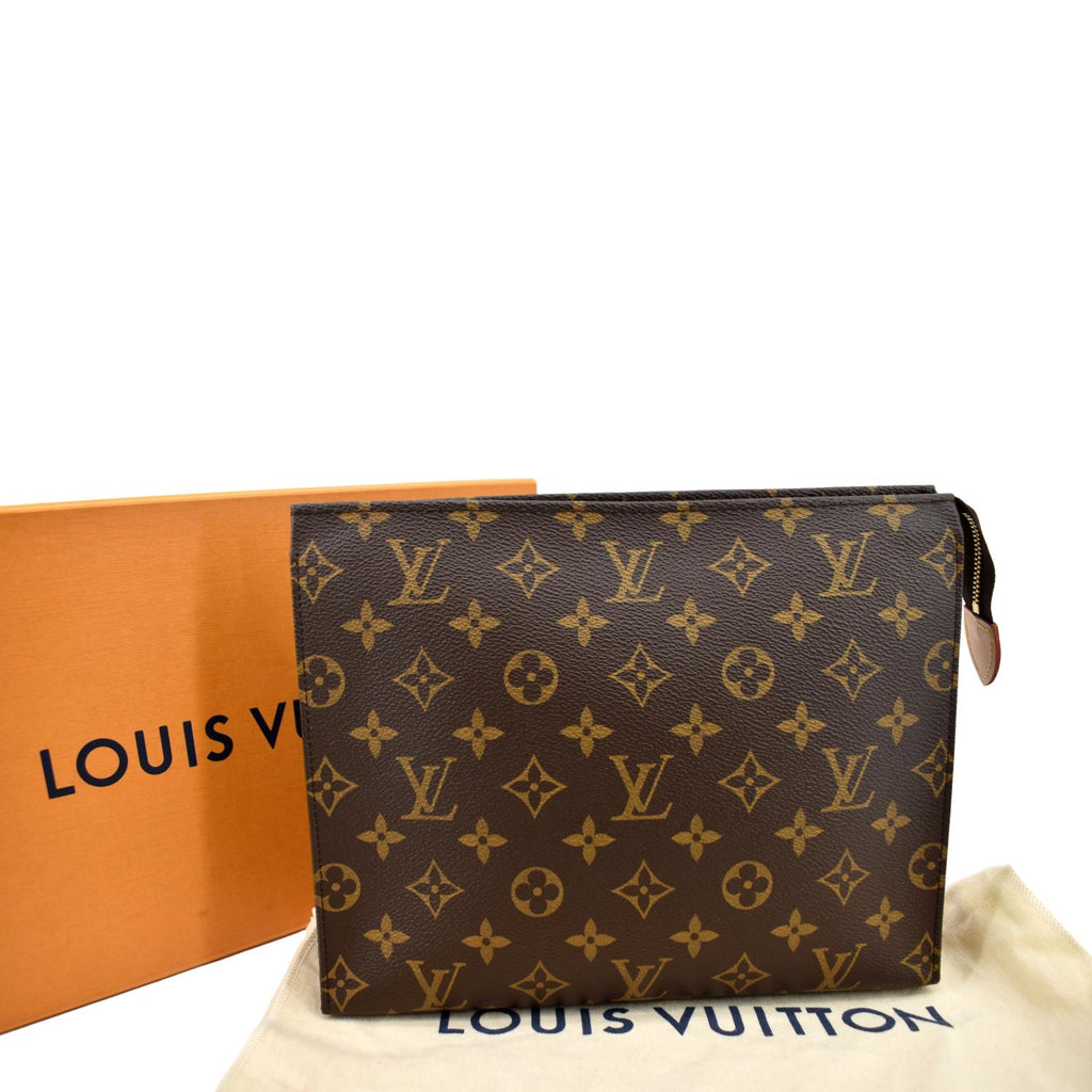 Louis Vuitton Monogram Poche Toilette 26 Pouch M47542 LV Auth yk2318 Brown  Cloth ref.389516 - Joli Closet