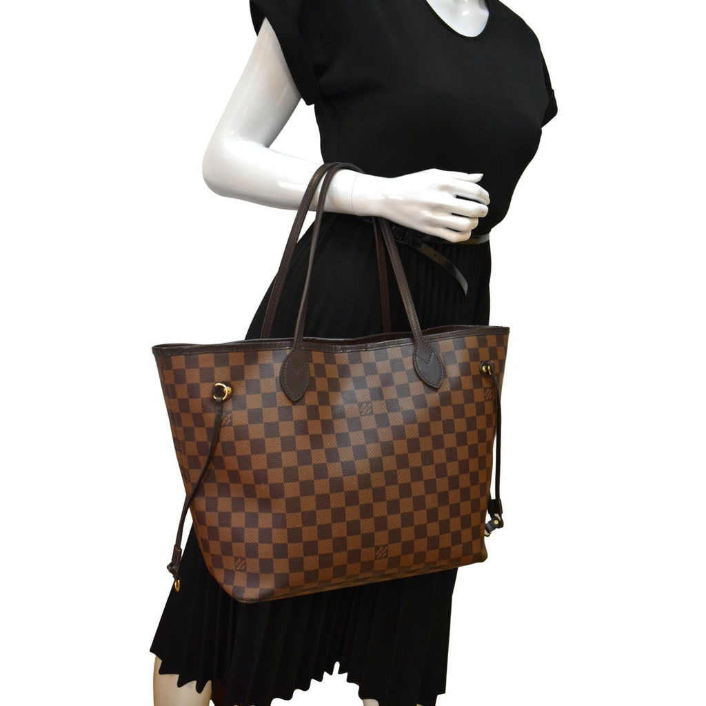 Louis Vuitton Damier Ebene Neverfull MM - Brown Totes, Handbags - LOU803773