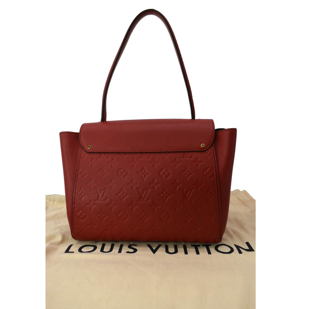 LOUIS VUITTON Trocadero Monogram Empreinte Leather Shoulder Bag Red 