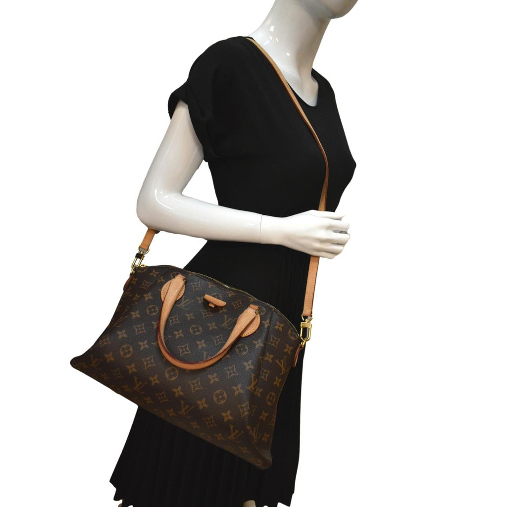 Louis Vuitton Rivoli Bag PM Monogram Brown in Coated Canvas with Gold-tone  - US