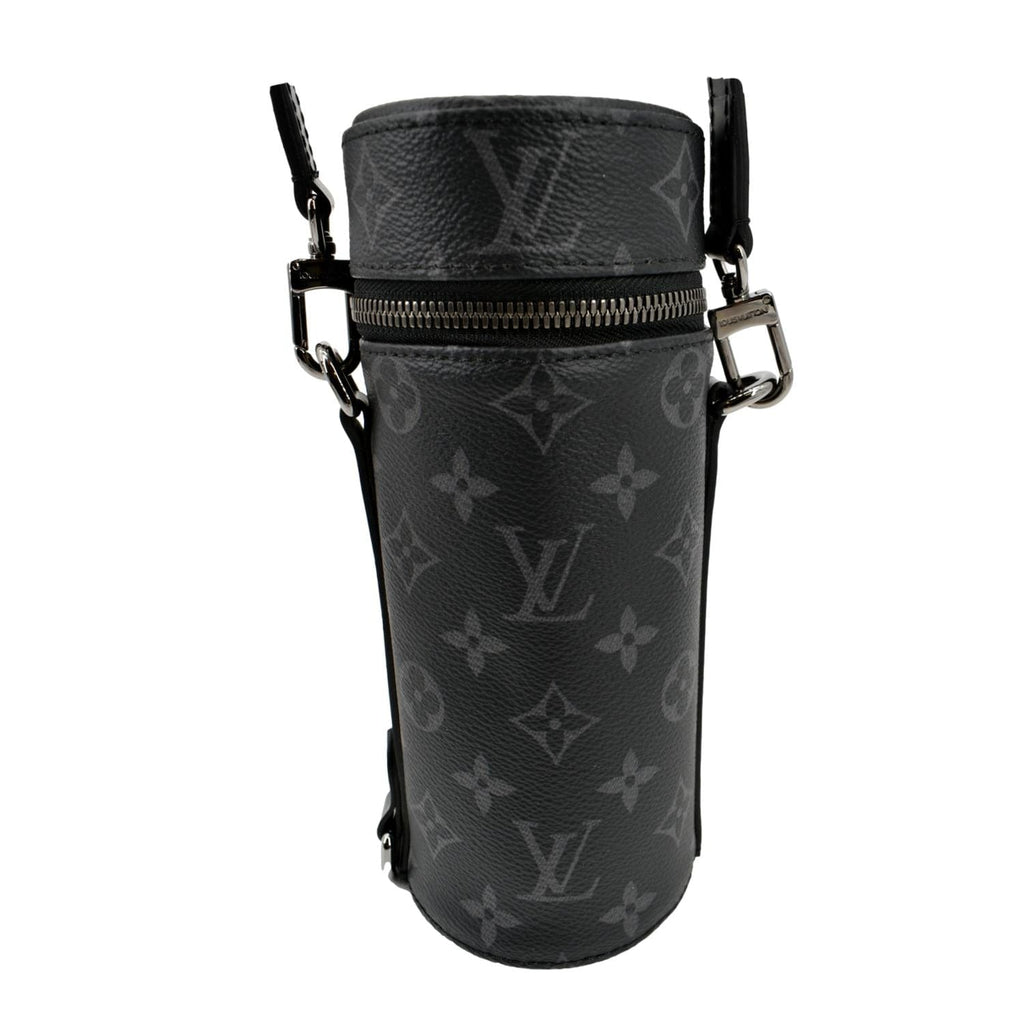 Louis Vuitton Monogram Flask Holder Ebony/Beige/Steel