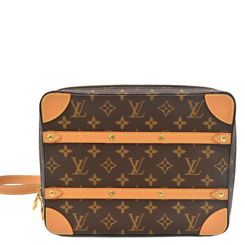 Louis Vuitton Shoulder Bag Monogram Macassar Soft Trunk Lv Friend Brown  Canvas Ladies M45619
